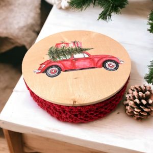 Božična kvačkana košara Cozy Christmas